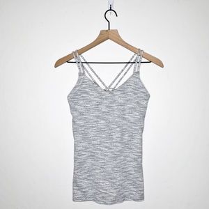 Lululemon Create Your Calm Tank in Space Dye Gray. Size 8